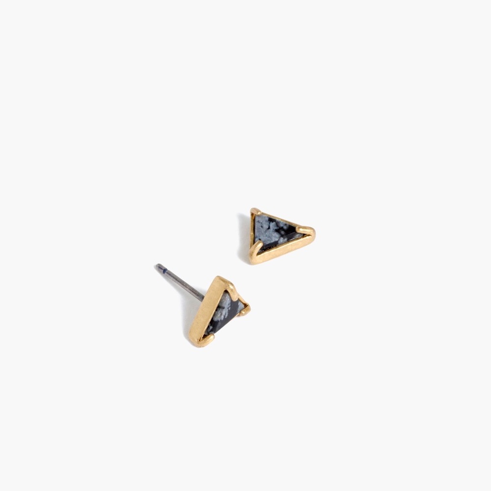 Madewell Metallic Triangle Stud Earrings
